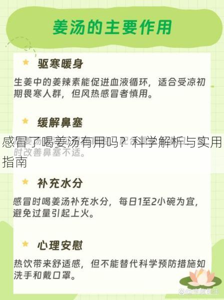 感冒了喝姜汤有用吗？科学解析与实用指南